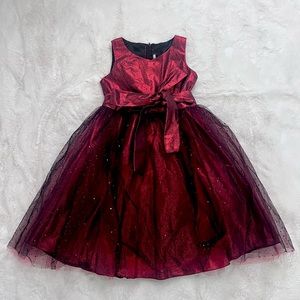 Kids Dream Girls Red Holiday Dress Size 9-10